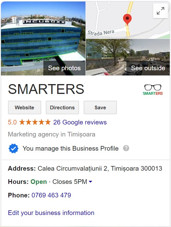 compania mea google SMARTERS