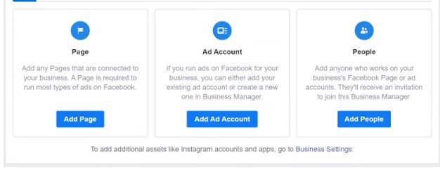 Adauga cont de publicitate in Facebook business manager