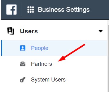 Conectarea cu un partener in facebook business manager